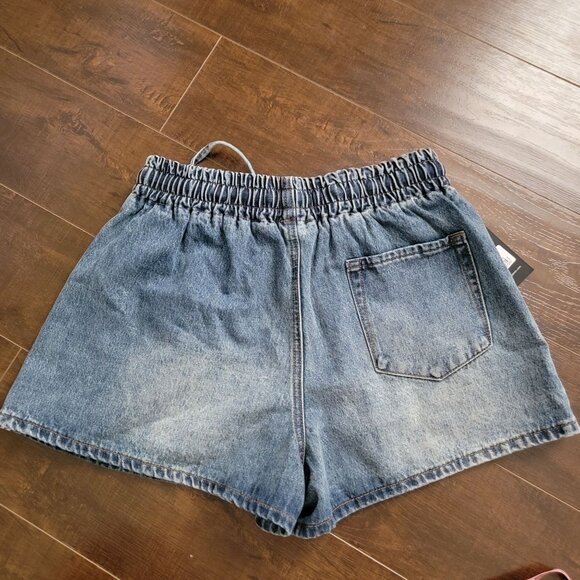 One Teaspoon Denim Boxer Shorts Womens XS Casual Y2K Vintage Contemporary - Picture 3 of 8